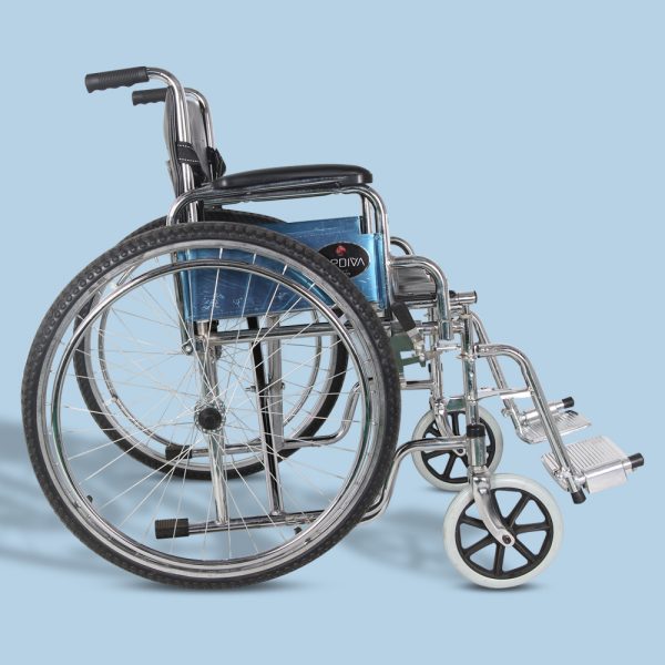 Mediva Manual Steel Wheelchair With Commode MHL 1002-C
