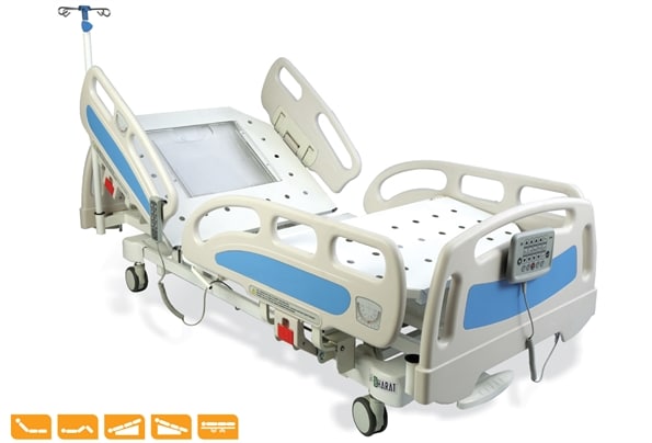 MOTORIZED ICU BED PRIME(X RAY PERMEABLE)