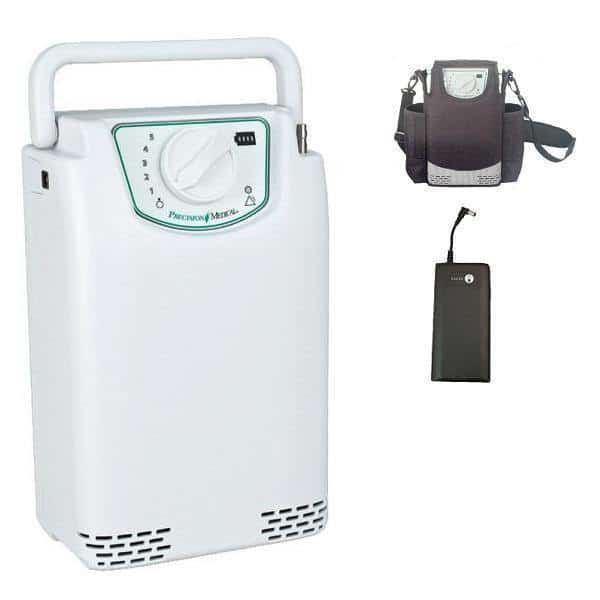 EasyPulse POC Portable Oxygen Concentrator with External Battery by Precision Medical