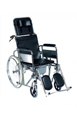 Med-e-Move Reclining Wheelchair with Commode