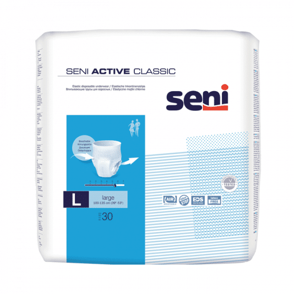 Seni Active Classic Elastic Disposable Underwear L