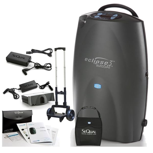 Eclipse 3 Portable Oxygen Concentrator with autoSAT by SeQual