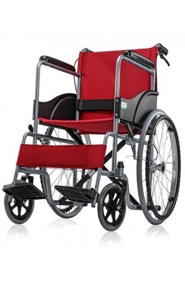 Med-e-Move Basic Premium Wheel Chair Powder Coated-Red