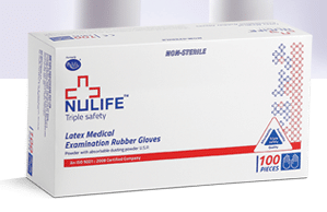 Buy Nulife Latex Examination Gloves (Non Sterile Powdered) in Pune & Mumbai, India